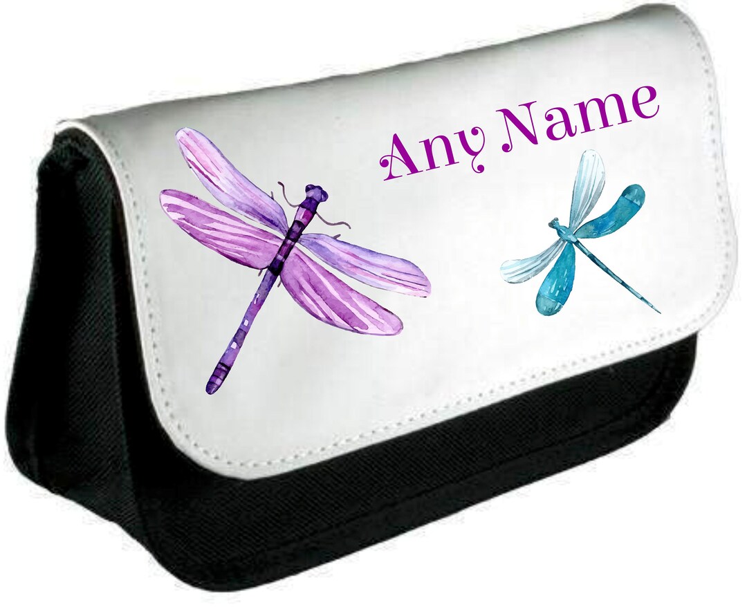 Dragon Pencil Case, Zipper Pouch, Lined Cotton