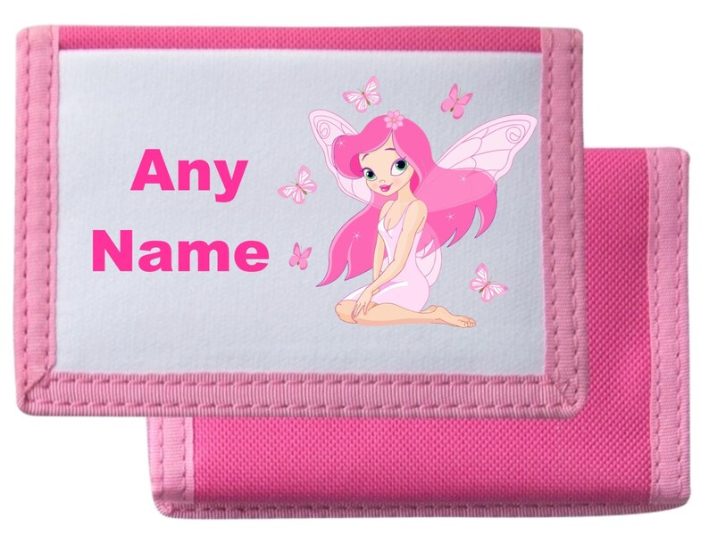 Personalised Fairy PurseWallet Available In BlackPinkBlueRed