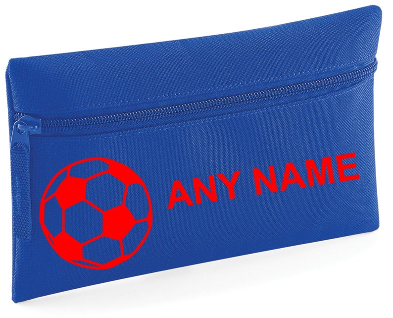 Choice of colours Personalised FOOTBALL Pencil Case