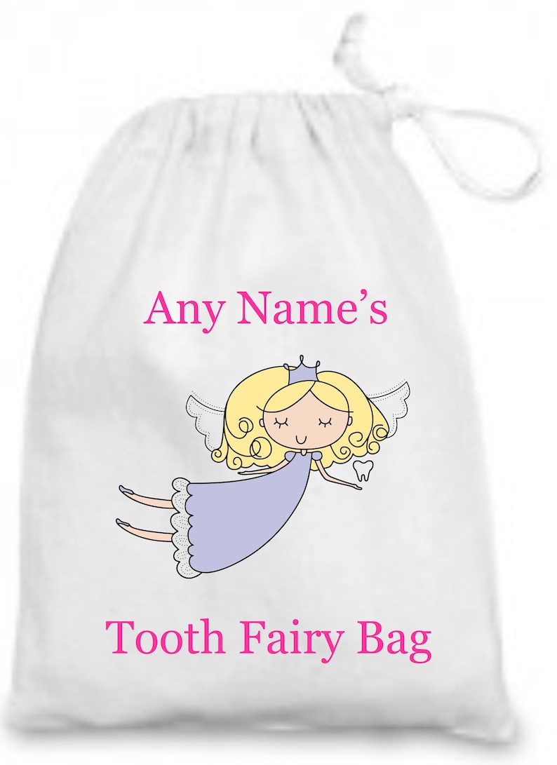Beautiful Personalised Keepsake Tooth Fairy Bag