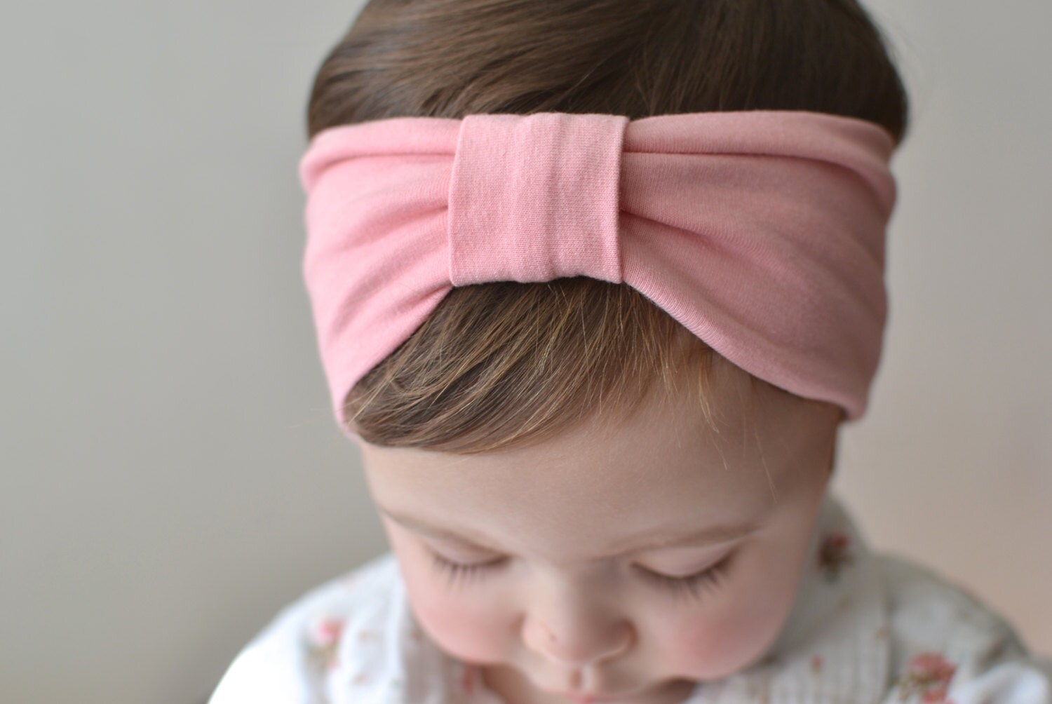 Baby Turban Headband Dusty Pink Baby Headwrap Toddler Etsy
