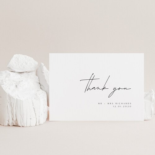Wedding Thank You Cards // Thankyou Post Cards Printed // Etsy