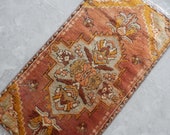 Distressed Vintage Turkish Oushak Rug 19 39 39 x 35 39 39