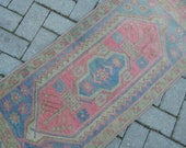 Light Color Unique Tree of Life Pattern Small Turkish Oushak Floor Mat Carpet, Handmade Bedside Wool Rug Runner 22 39 39 X 48 39 39 55 X 122cm