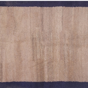 Vintage Angora Mohair Tulu Rug, Shaggy Rug, Flokati Rug, Plain and Simple Rug, 4'4'' X 5'12''