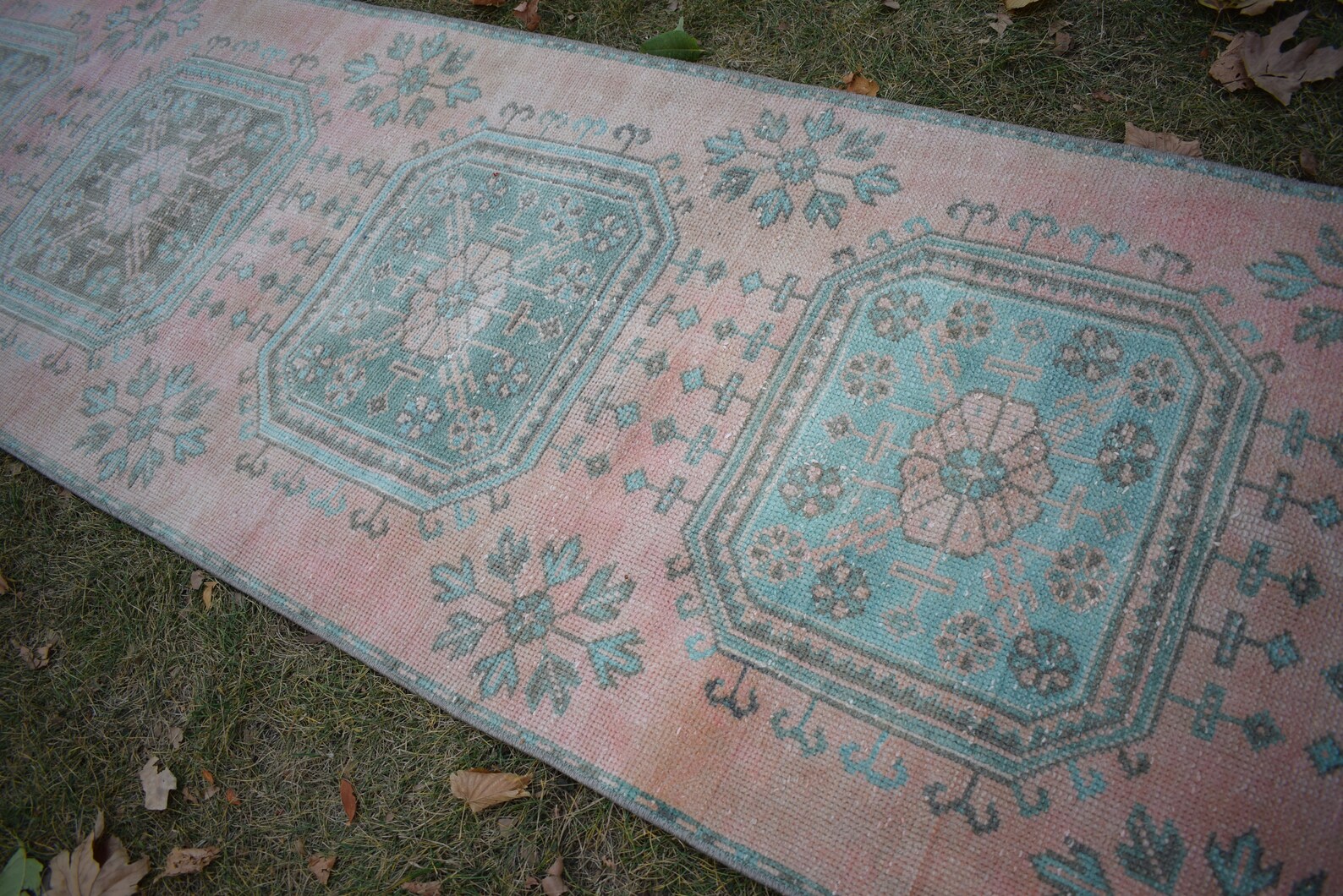 Mid Century Turkish Style Wool Stair Runner Muted Colors - Etsy