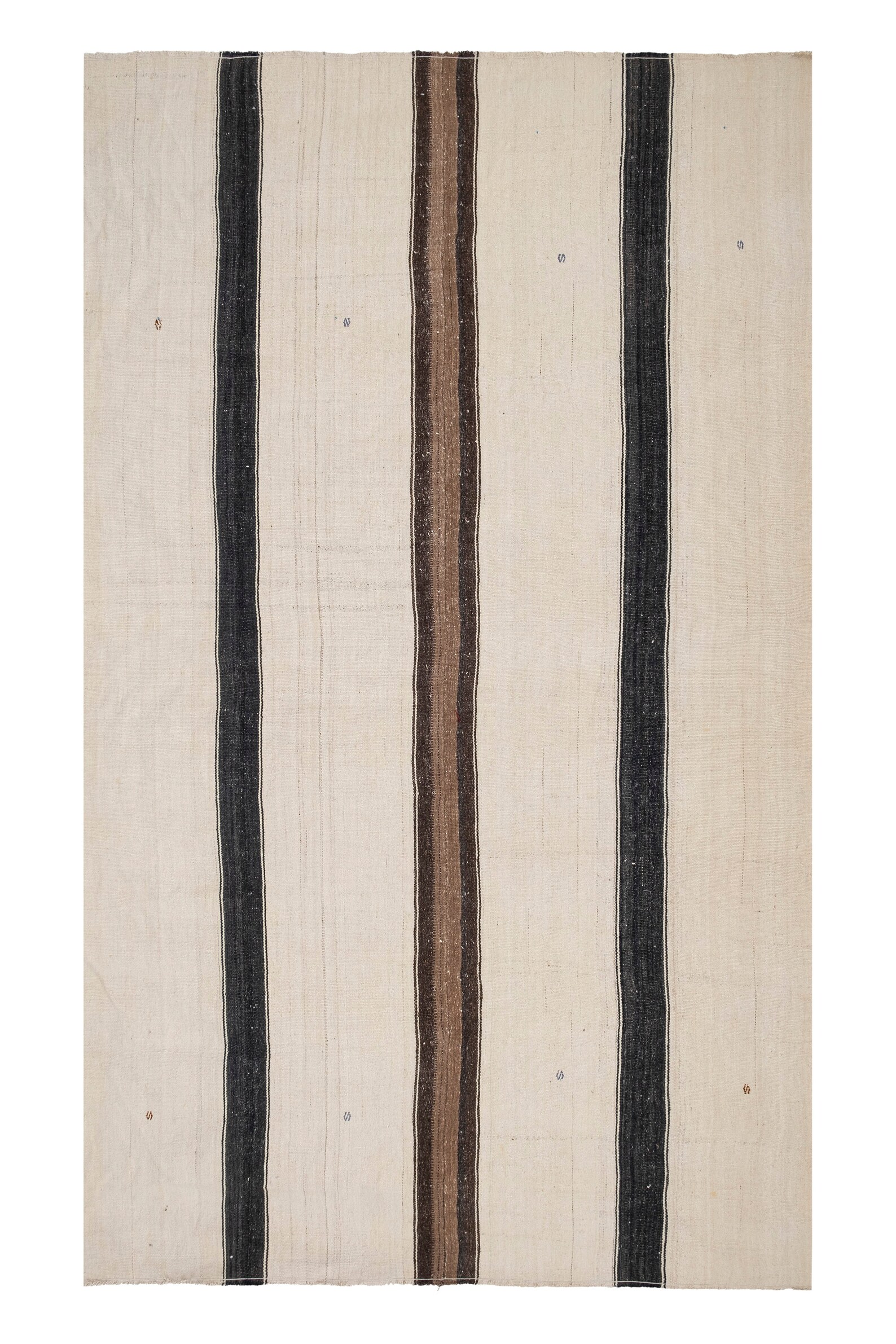 Natural Wool Color Striped Kilim Made of Natural Undyed Wool - Etsy