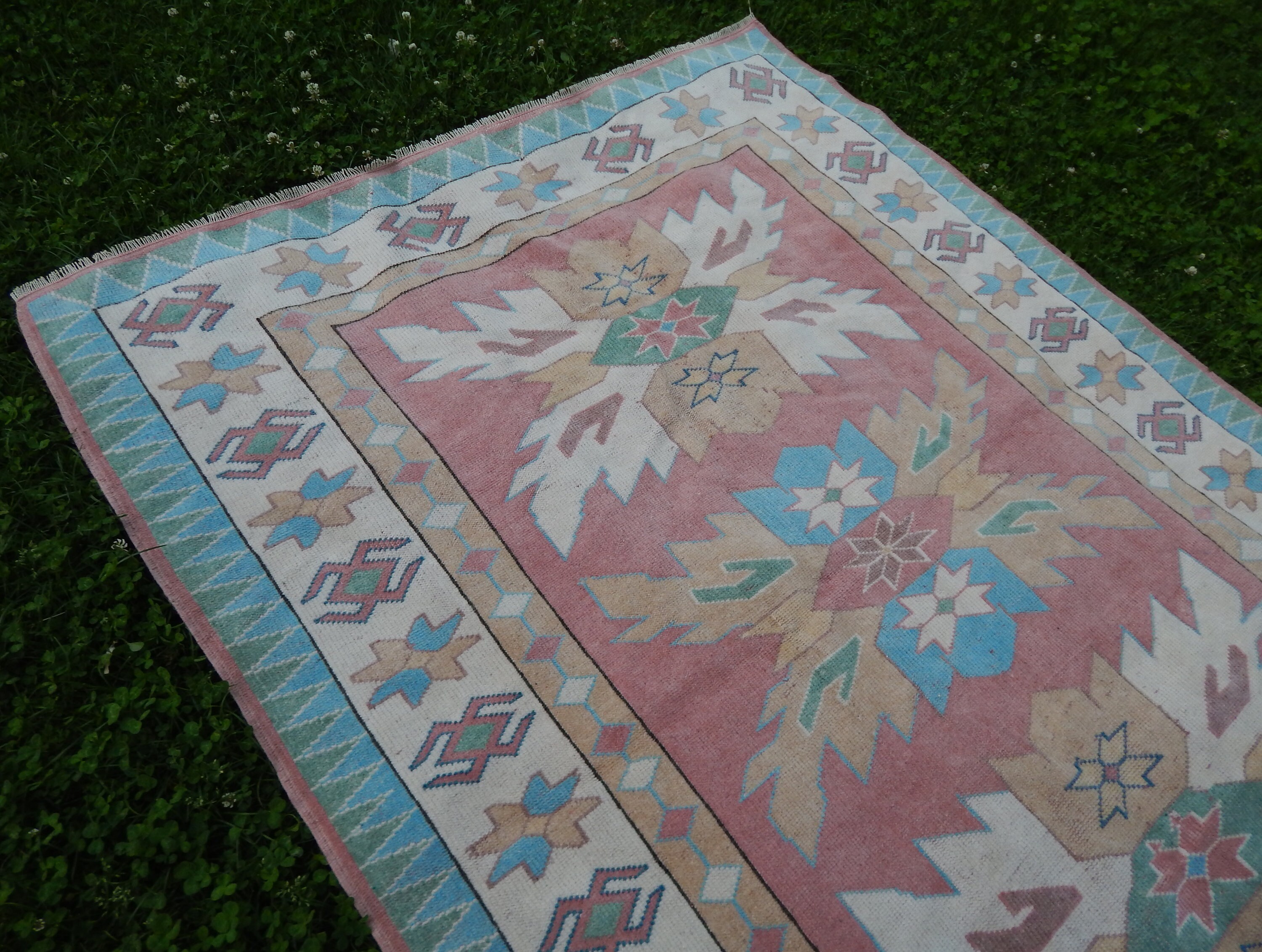 Decorative Turkish Rug Soft Muted Color Oushak Rug Living | Etsy