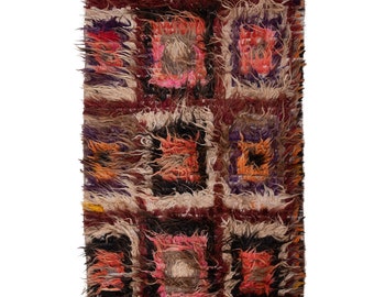 Vintage Tulu Rug Runner 4&#39;2&#39;&#39; X 9&#39;11&#39;&#39;