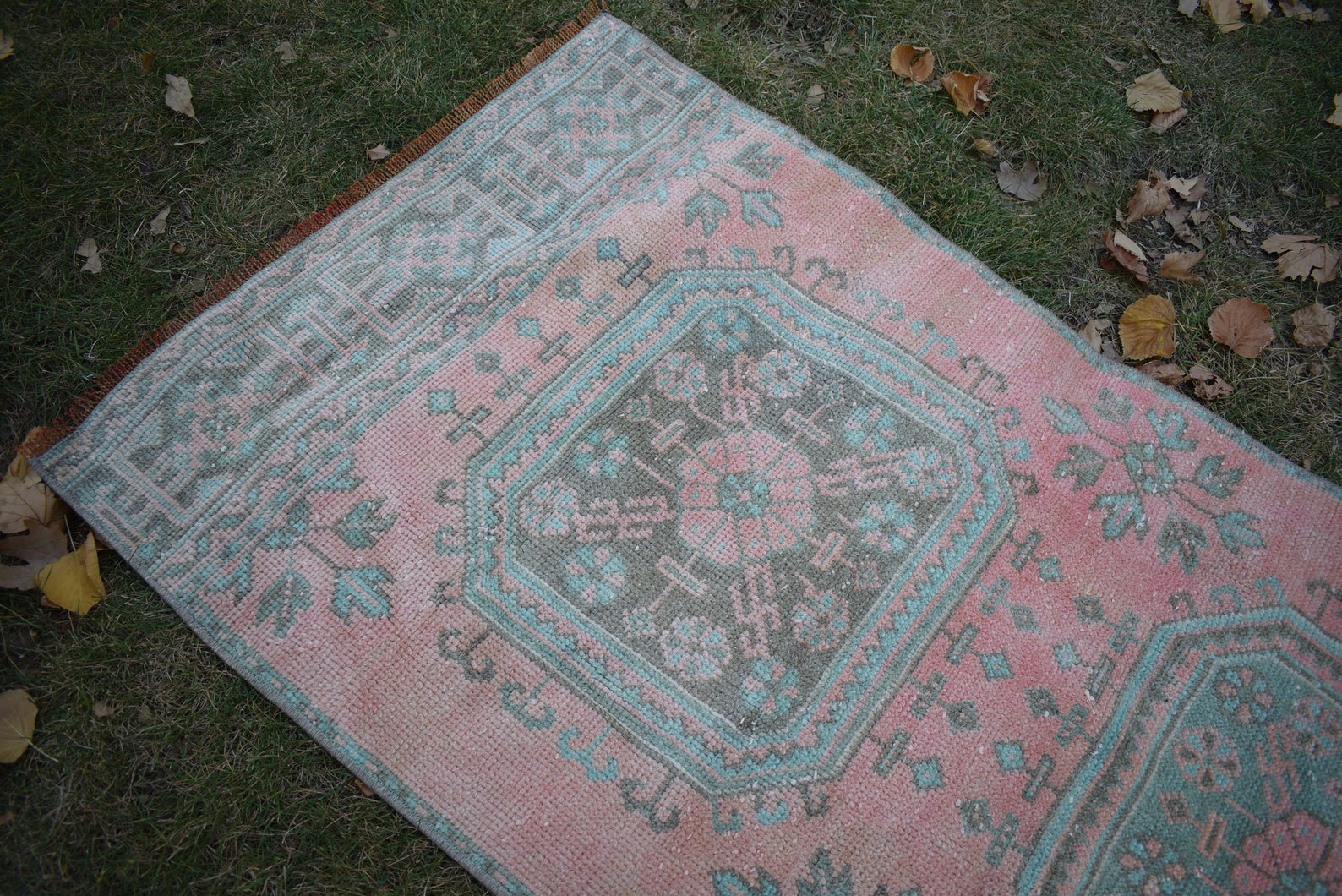 Mid Century Turkish Style Wool Stair Runner Muted Colors - Etsy