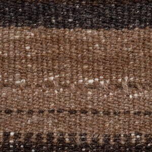 Natural Wool Color Striped Kilim Made of Natural Undyed Wool - Etsy
