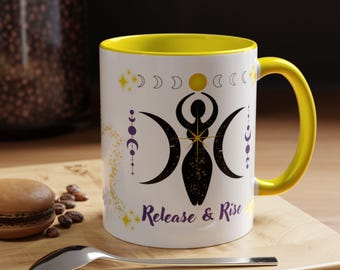 Moon Phase Coffee Mug: Mystical Celestial Decor - Witchy Gift