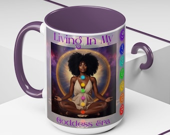 Black Girl Magic Gift, Inspirational Mug for Her, African American Spiritual Birthday Gift, Goddess Era Coffee Cup