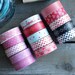 Valentine Washi Tape Grab Bag - Choose 3/5/7 Rolls: Hearts - Lace - Love - Arrows - Gingham - Clouds - Polka Dots - Pink - Red