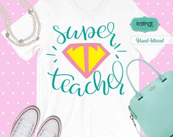 Super teacher svg | Etsy