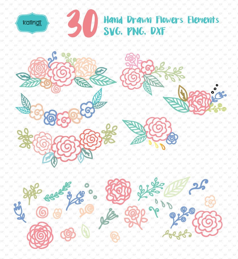 Download Svg file flower svg svg image flower monogram cricut | Etsy