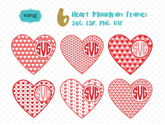 Download Valentine svg valentine monogram svg heart svg heart | Etsy