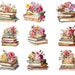 18 Vintage Books Printable Stickers Plus High Resolutions PNG Clipart ...