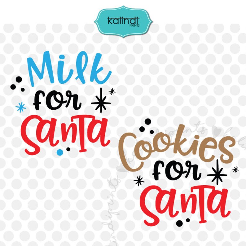 Download Cookies and milk for Santa svg milk for santa cookies for ...