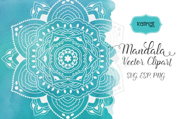 Download Mandala Svg Mandala Vector Clipart Mandala Stencil Mandala Etsy