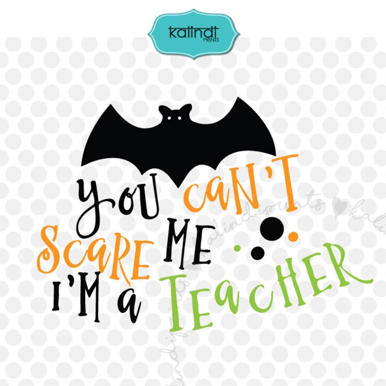 Download No puedes asustarme svg Halloween svg Halloween Teacher | Etsy