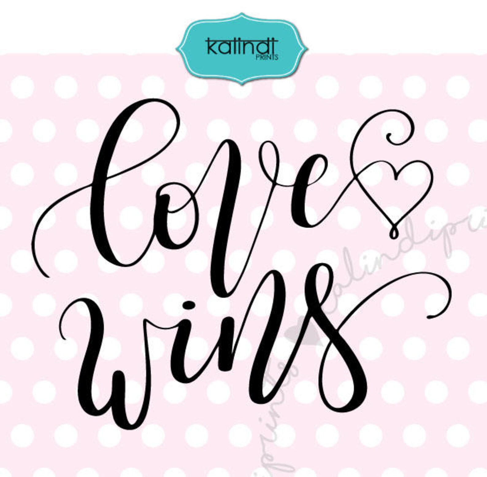 Love Wins Svg Valentine Svg Hand Lettering Svg Funny | Etsy