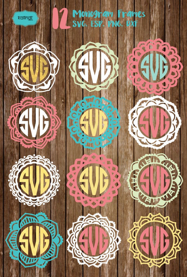 Download Flower monogram frames svg Flower svg flower monogram svg ...