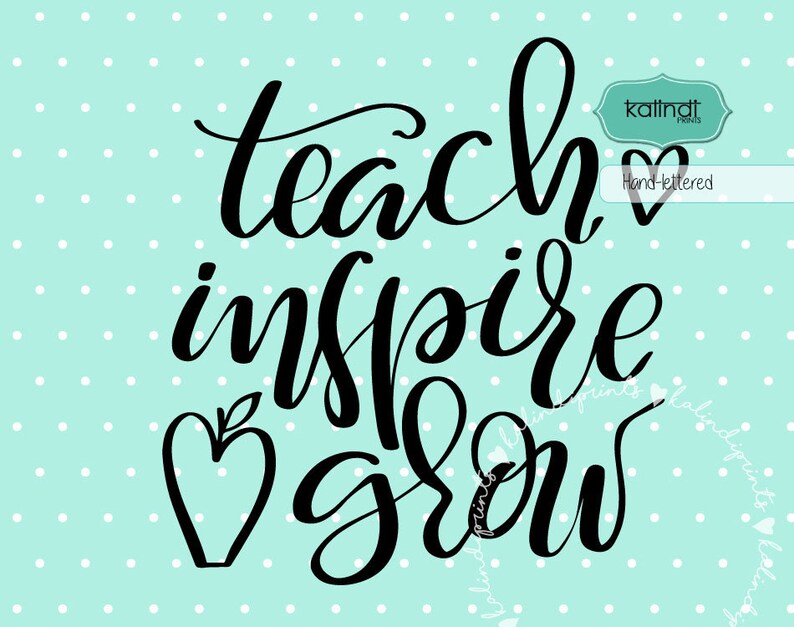 Download Teach inspire grow svg apple svg back to school svg school ...