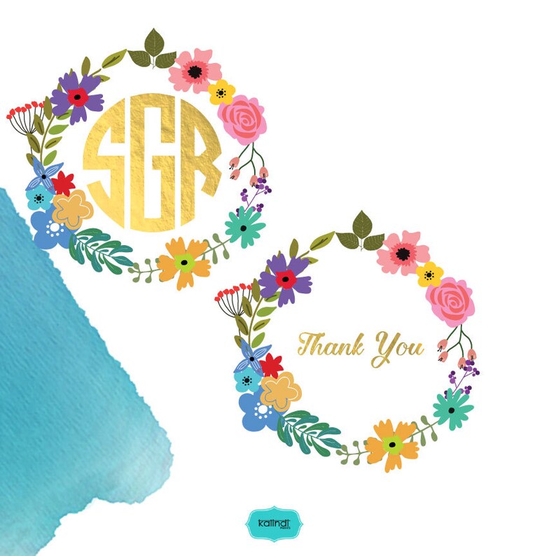 Free Free 268 Monogram Flower Wreath Svg SVG PNG EPS DXF File