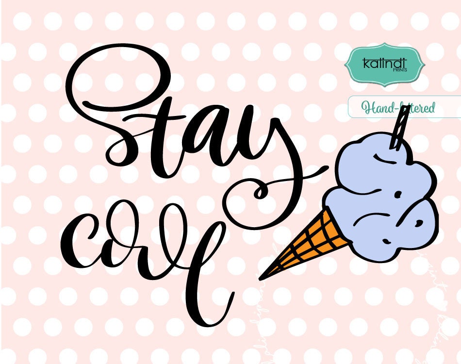 Download Stay cool svg Summer svg hand-lettered beach svg summer | Etsy