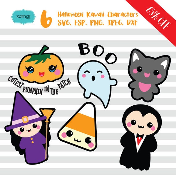 Halloween svg cute halloween svg halloween kawaii svg cute | Etsy