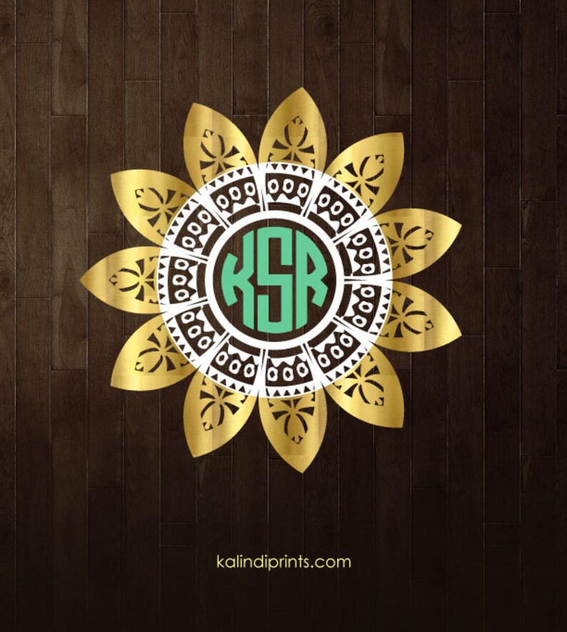 Free Free 295 Monogram Flower Mandala Svg SVG PNG EPS DXF File