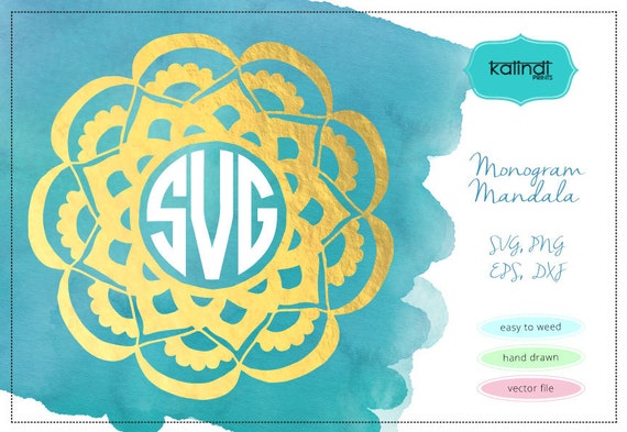 Download Mandala Svg Mandala Monogram Svg Mandala Flower Svg Flower Etsy