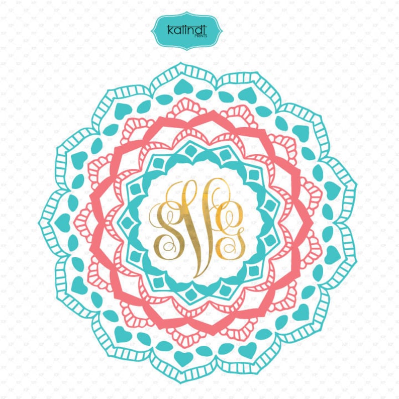 Free Free 283 Mandala Flower Monogram Svg SVG PNG EPS DXF File