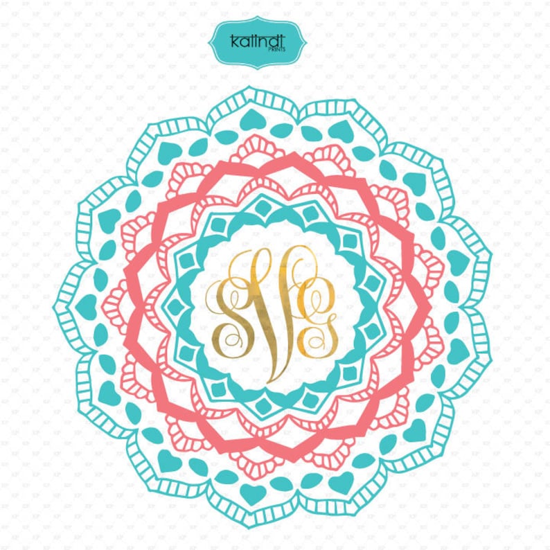 Free Free 350 Mandala Flower Monogram Svg SVG PNG EPS DXF File