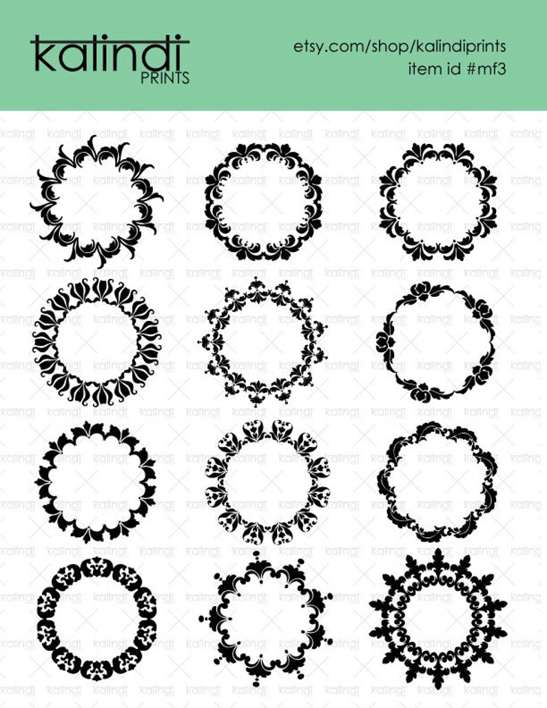 Download Circle Monogram frame SVG files. 12 SVG digital graphics 1 ...