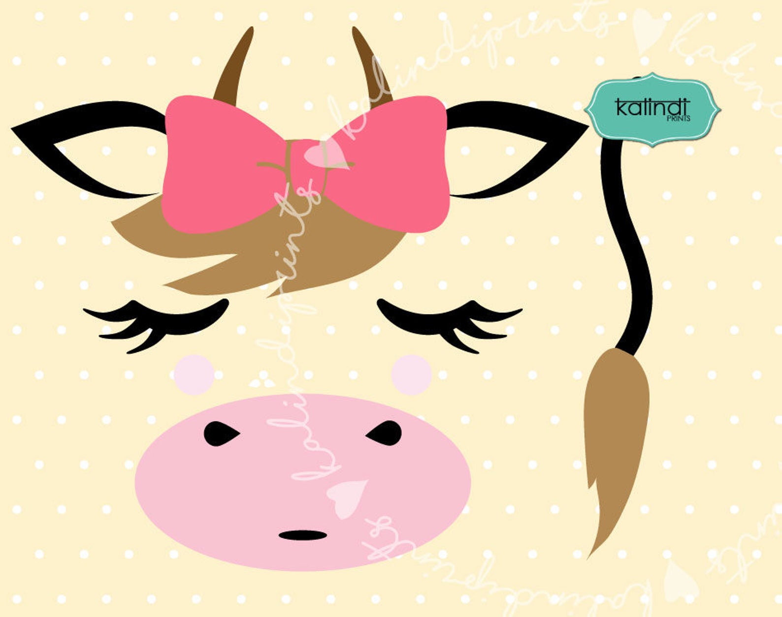 Cow Tail Printable