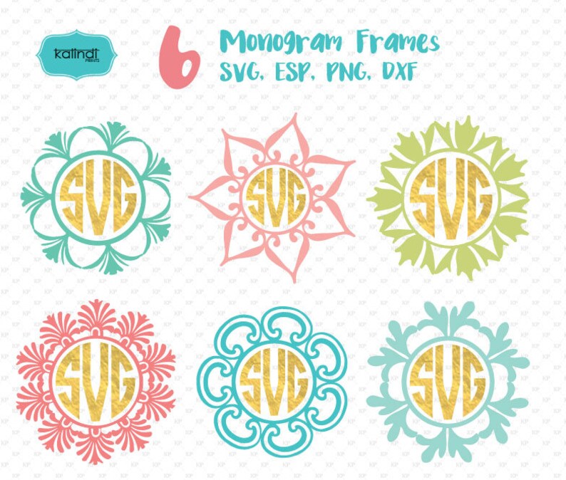 Free Free 276 Circle Flower Monogram Svg SVG PNG EPS DXF File