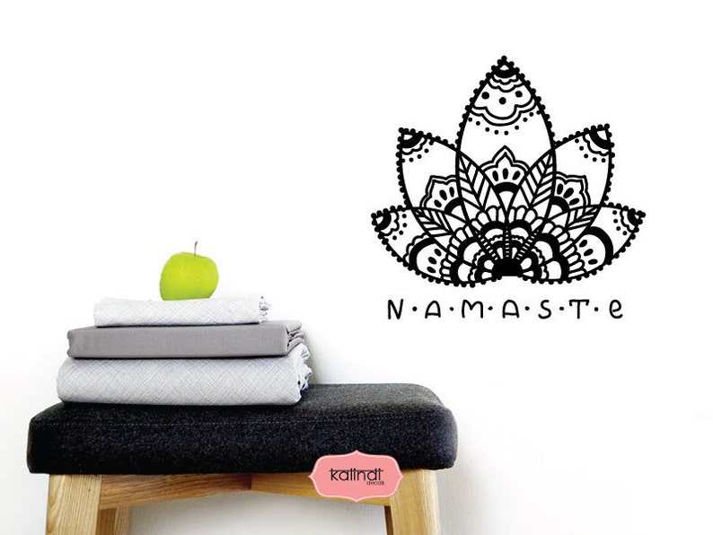 Download Namaste Mandala svg. Namaste Lotus vector clipart. Yoga ...