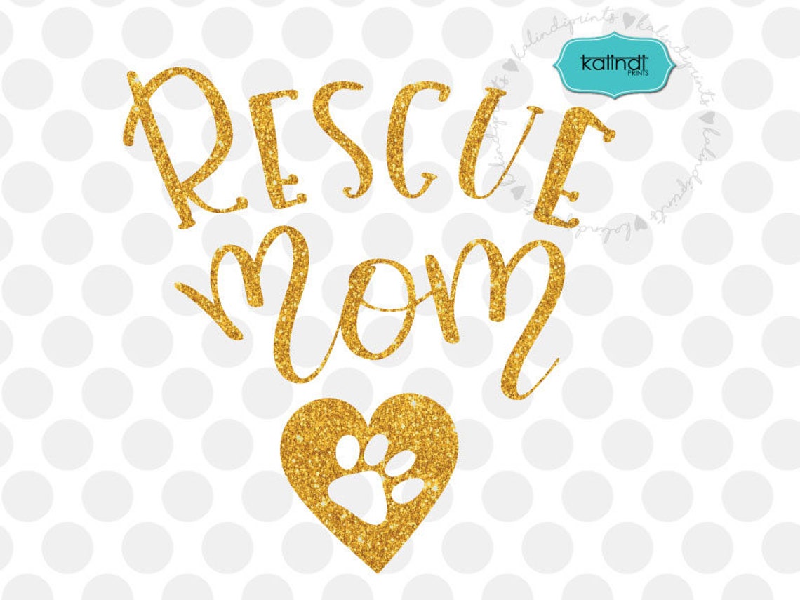 Download Rescue mom svg Dog lover svg hand-lettered dog svg pet | Etsy