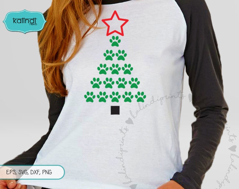Download Dog paw Christmas Tree SVG paw print svg dog paws svg paw ...