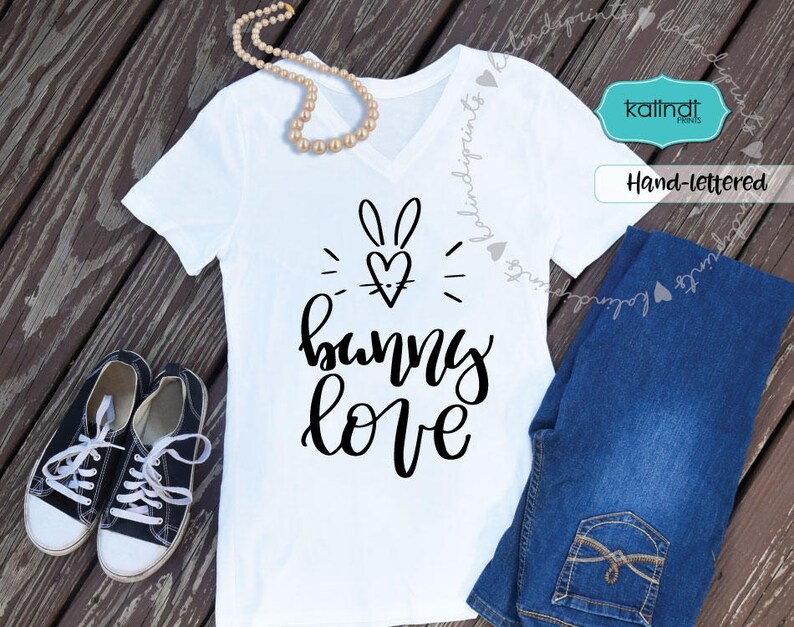 Download Bunny Love svg easter svg hand-lettered svg easter bunny ...