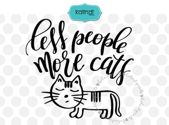 Cat Svg Hand Lettered Kitty Svg Cat Lover Svg Animal Lover Etsy