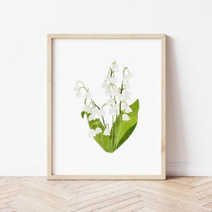 Fleur de naissance de mai : Muguet Impression artistique