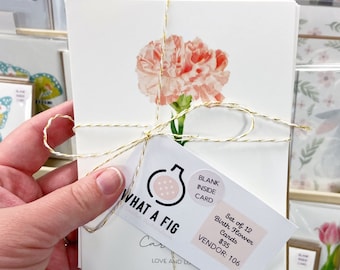 Set of 12 Birth Flower Greeting Cards (blank inside) with Envelopes Size A2