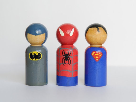 superman peg doll
