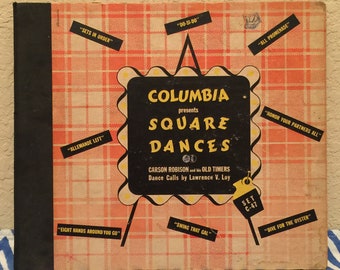 Vintage Columbia Presents Square Dances 78 Vinyl Record