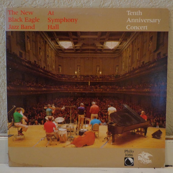 Vintage The New Black Eagle Jazz Band At Symphony Hall 33 1/3 Vinyl Record