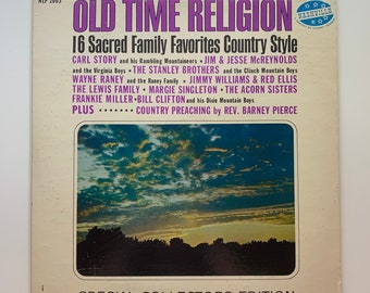 Vintage VERY RARE!!!  Old Time Religion 16 Sacred Family Favorites Country Style 33 1/3 Vinyl Record