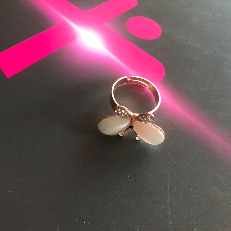 Moonstone ring Rose gold ring Adjustable ring free shipping ring White Ring Gold Filled Ring